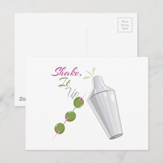 振って上へ ポストカード (正面/裏面)