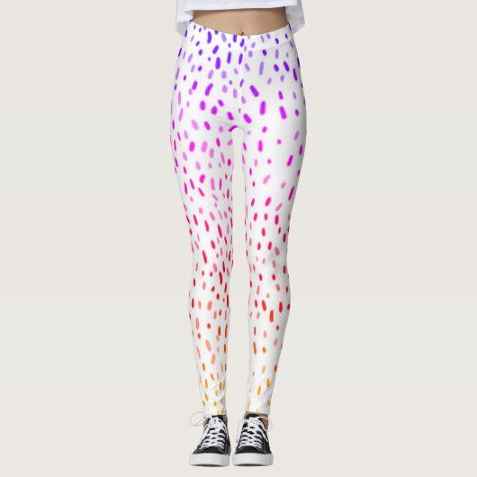 「振りかけて!」 おもしろいカラフルヨガパンツレギンス レギンス (正面)