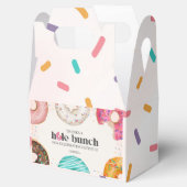 振りかけられたドーナツ誕生日パーティーの好意ボックス フェイバーボックス (オープン)