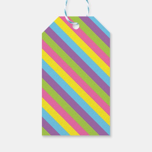 振りかけるお誕生日ケーキパーソナライズされたギフトラベル ギフトタグ (裏面)