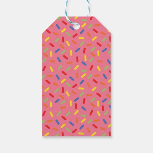 振りかけるドーナツパーソナライズされたギフトラベル ギフトタグ (裏面)