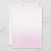 振りかけるドーナツPink Ribbonベビーシャワー招待状 招待状 (裏面)