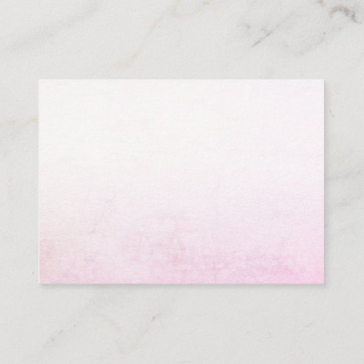 振りかけるドーナツPink Ribbon赤ちゃんシャワーエンクロージャ エンクロージャーカード (裏面)