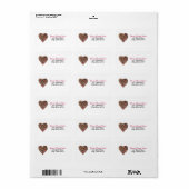 振りかけるハート住所 シール (フルシート)