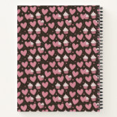 "振りかけるハート砂糖ラッシュ:カップケーキカオスオートクチュール" ノートブック (裏面)