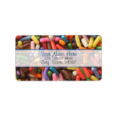 振りかける住所 シール (正面)