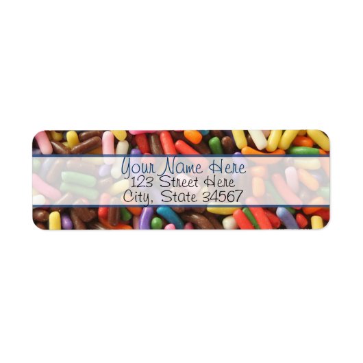 振りかける差出人住所ラベル ラベル (正面)