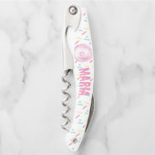 振りかける水の色ドーナツカラフル名前をカスタムする ソムリエナイフ (正面)