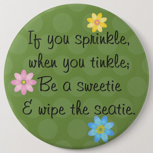 振りかければ、鳴る時; キャンディがあって下さい 缶バッジ (正面)