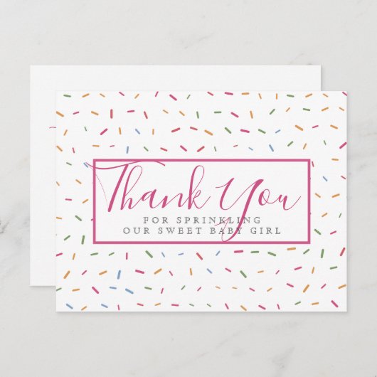 振りカラフル掛けベビー振りありがとう ポストカード (正面/裏面)