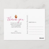 振りカラフル掛けベビー振りありがとう ポストカード (裏面)