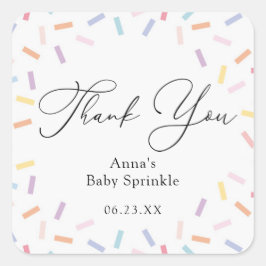 振りカラフル掛けベビー スクエアシール