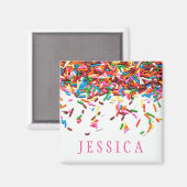 振りパーソナライズされた掛け マグネット (正面/裏面)