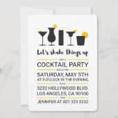 振り上げるカクテルパーティー 招待状 (正面)