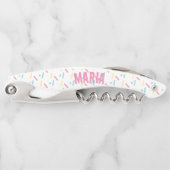 振り付けカラフルモノグラム名 ソムリエナイフ (正面)