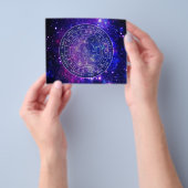 振り子盤図占いゲーム紫宇宙 チラシ (手)