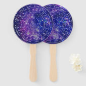 振り子盤図占いゲーム紫宇宙 ハンドファン (正面&裏面)