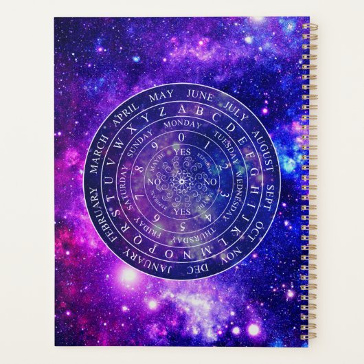 振り子盤図占いゲーム紫宇宙 プランナー手帳 (裏面)