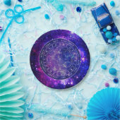 振り子盤図占いゲーム紫宇宙 ペーパープレート (パーティー)