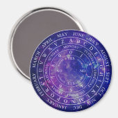 振り子盤図占いゲーム紫宇宙 マグネット (正面/裏面)