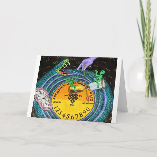 振り子、時間の終わりは? カード (正面)