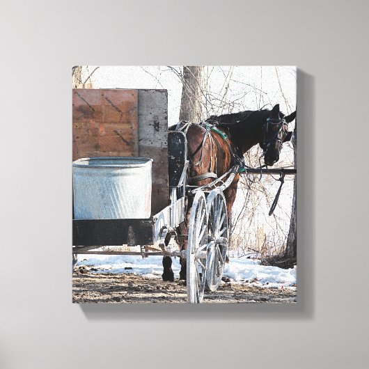 振り返って キャンバスプリント (正面)