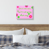 振り返らないで…ピンクと緑のキャンバス印刷 キャンバスプリント (インサイチュ (寝室))