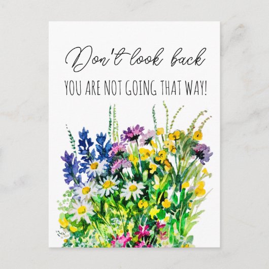 振り返らないで ポストカード (正面)