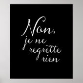 振り返らないで – 後悔はなしフランスの感動的 ポスター (正面)