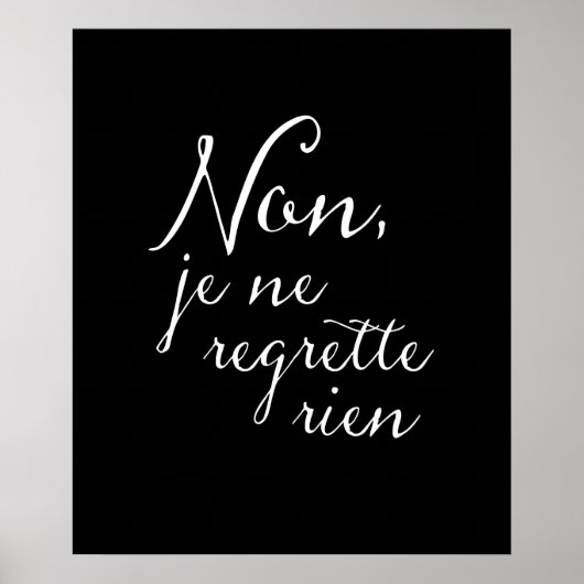 振り返らないで – 後悔はなしフランスの感動的 ポスター (正面)