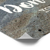 振り返らないやる気を起こさせる感動的引用文 ポスター (角)