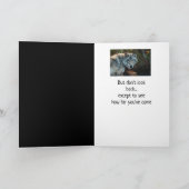 振り返らない感動的やる気を起こさせる引用文 カード (内部)