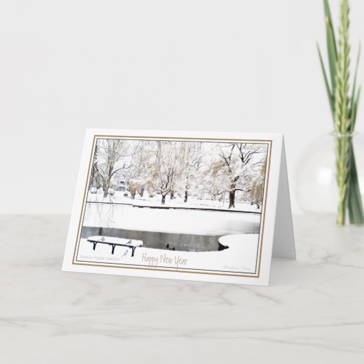 振り返り：ニューイヤー：ボストン公共庭園 シーズンカード (正面)