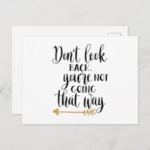 振り返るな。あなたはそうはいかない ポストカード (正面/裏面)