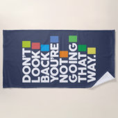 振り返るな ビーチタオル (正面)