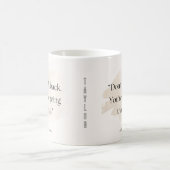 「振り返るな」名入れマグカップ コーヒーマグカップ (中央)