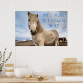 振り返るな、感動的やる気を起こさせる引用文 ポスター (キッチン)