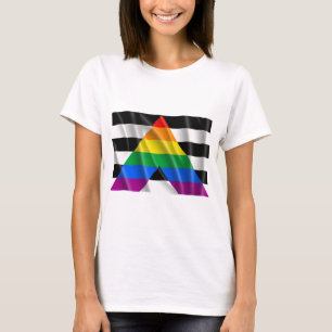 振るまっすぐな同盟国の旗 Tシャツ
