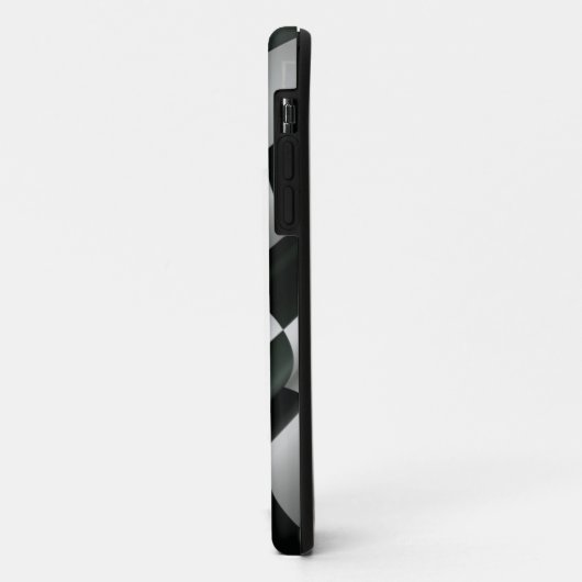 振るチェック模様の旗のiPhone 5の場合 Case-Mate iPhoneケース (裏面/左)