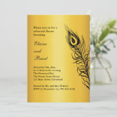 振る尻羽リハーサルディナー金ゴールド 招待状 (スタンド正面)