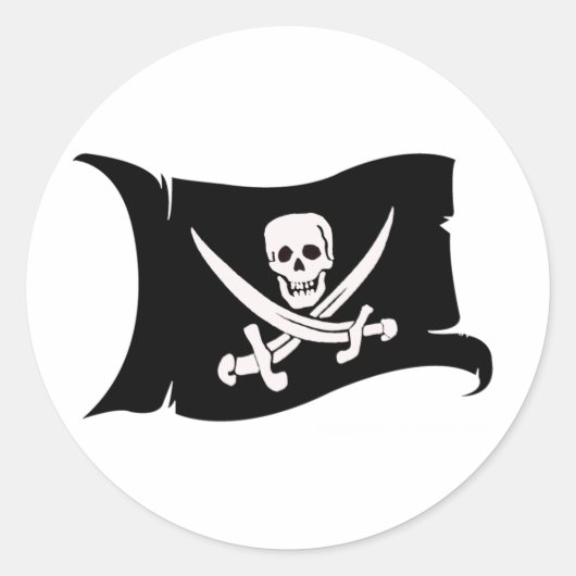 振る旗#10ジャックRackham ラウンドシール (正面)