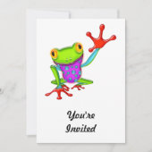 振る毒投げ矢のカエル 招待状 (正面)
