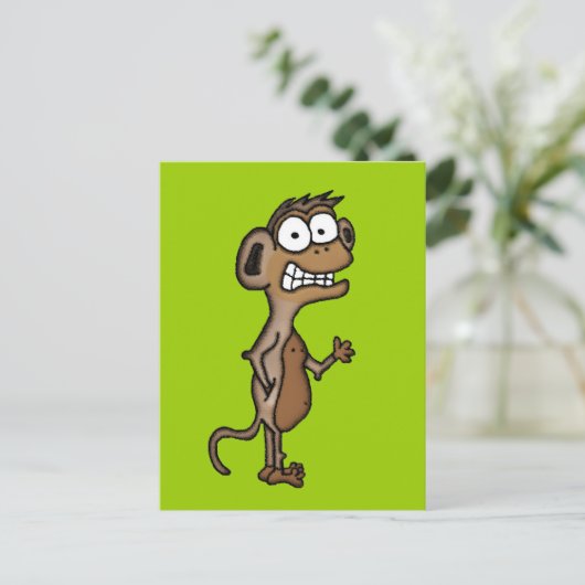 振る猿 ポストカード (スタンド正面)