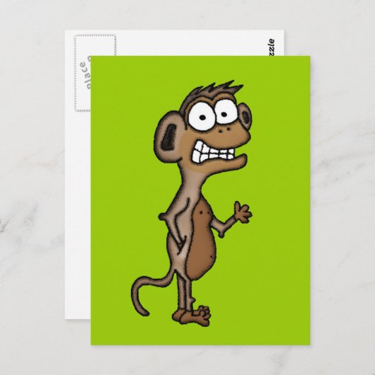 振る猿 ポストカード (正面/裏面)