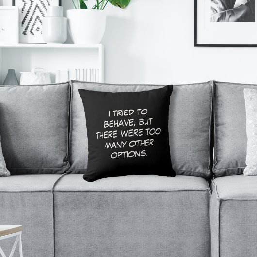 振る舞おうとした クッション