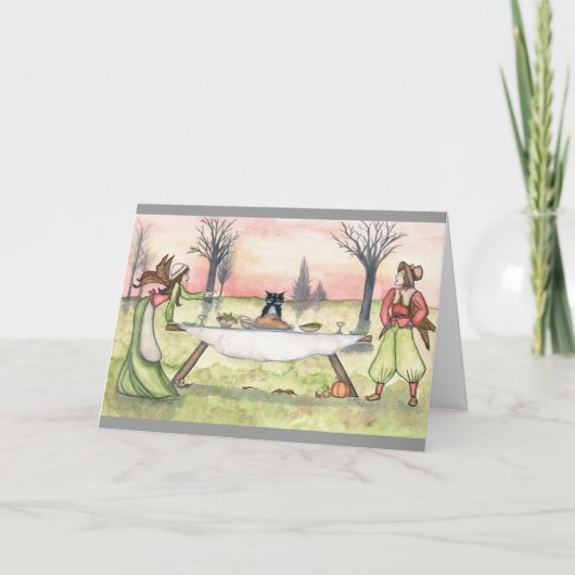 振れおよびトルコの感謝祭の挨拶状 シーズンカード (正面)