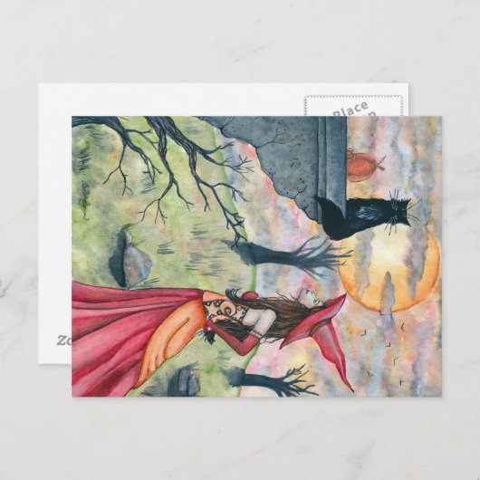 振れおよび魔法使いの郵便はがき ポストカード (正面/裏面)