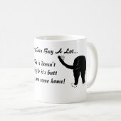 振れのお尻はマグをかわいがります コーヒーマグカップ (正面右)