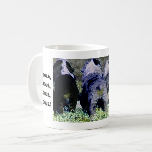 振れはマグを接合します コーヒーマグカップ (正面左)