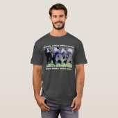 振れは暗い色のワイシャツを接合します Tシャツ (正面フル)